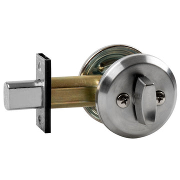 Accentra (Yale) D242 Blank Plate x Thumbturn Grade 2 Deadbolt, 2-3/4" Backset, 2-1/4" X 1" Face